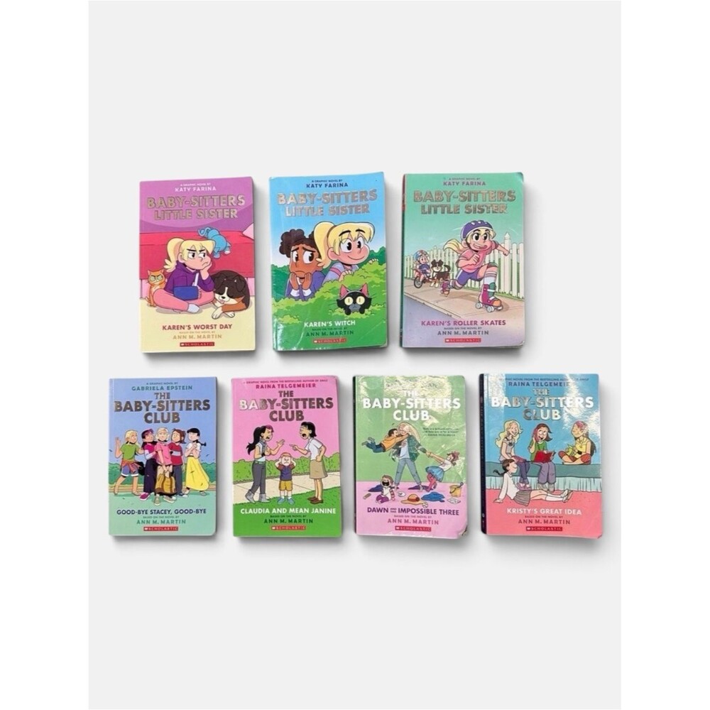 Baby-Sitters Club Graphic Novel Book Lot 7 Ann M. Martin Scholastic Kids Bundle